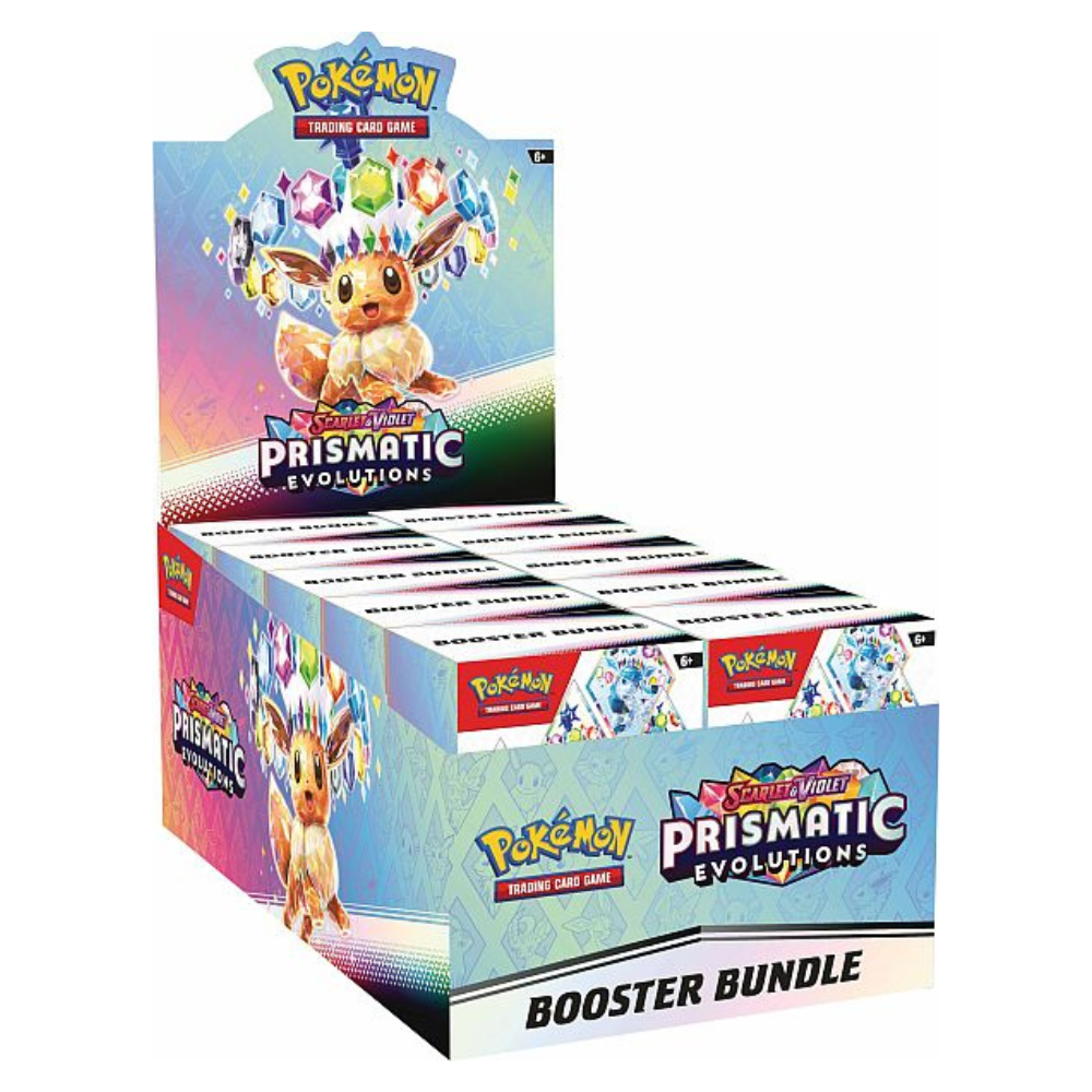 Prismatic Evolutions Booster Bundle Display